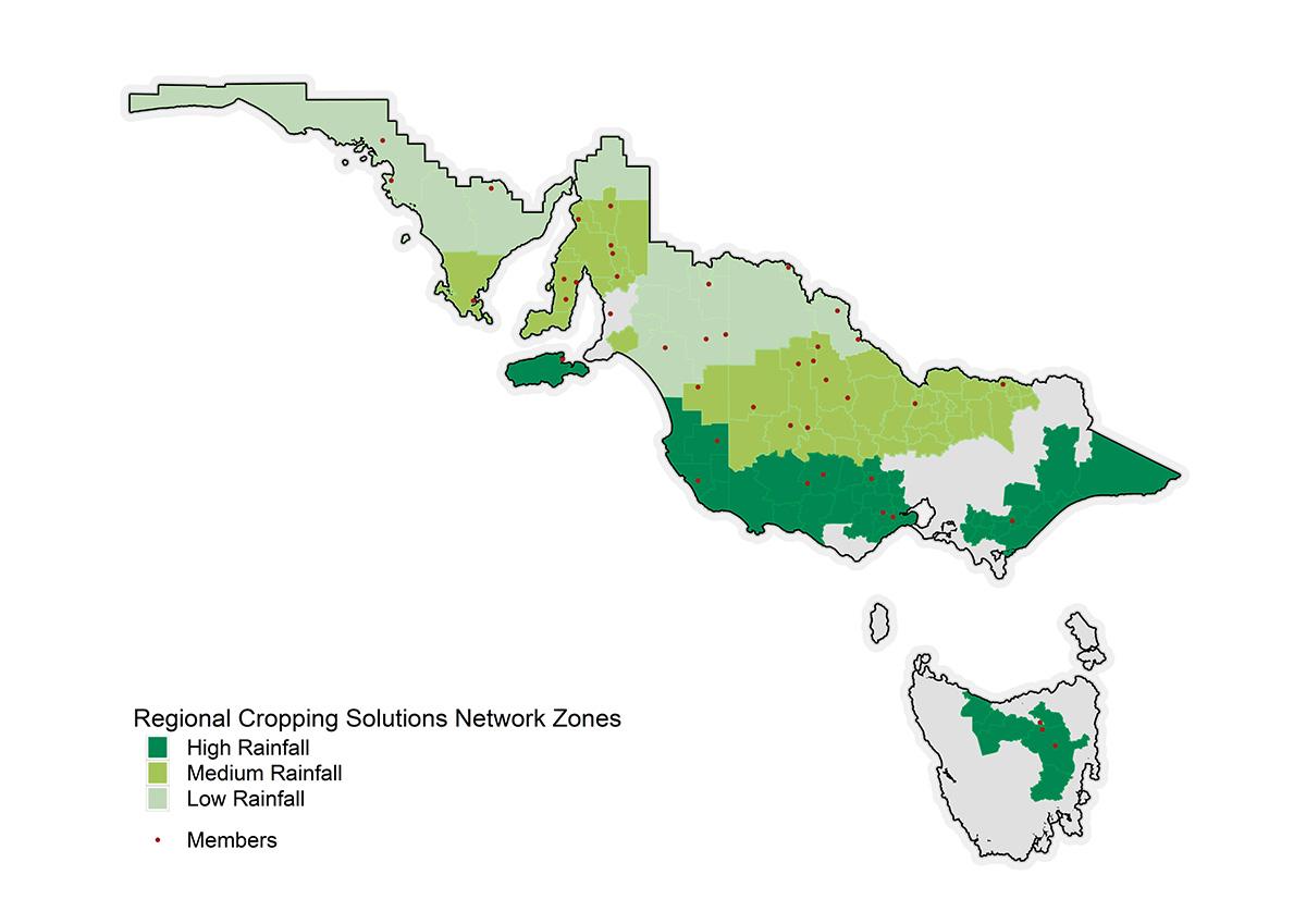 southern australian cropping rainfall zones 