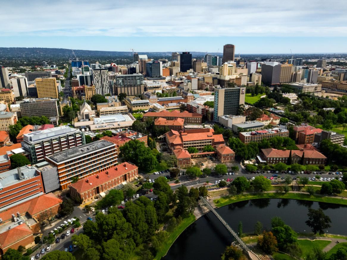 North Terrace campus aerial photo